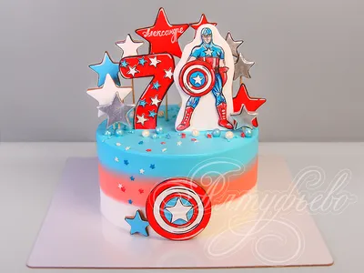 Торт\"Капитан Америка\" | Instagram