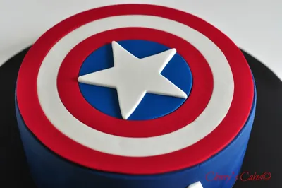 Торт Детский Капитан Америка на заказ в Днепре - Cake Studio Nonpareil.ua