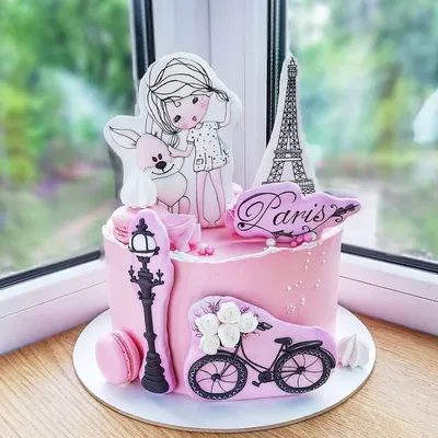 Как приготовить и украсить торт с Эйфелевой башней. ￼ Eiffel Tower Cake