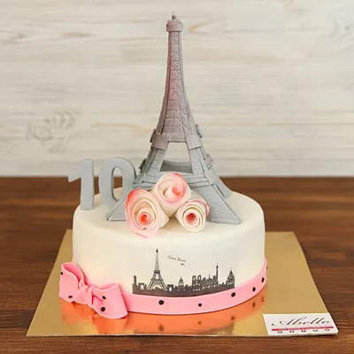 Торт в виде эйфелевой башни (69) - купить на заказ с фото в Москве