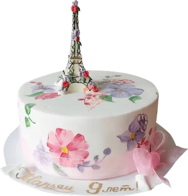 Торт с Эйфелевой Башней 07106022 стоимостью 42 800 рублей - торты на заказ  ПРЕМИУМ-класса от КП «Алтуфьево»