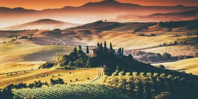 Тоскана - Италия стоковое изображение. изображение насчитывающей идиллично  - 28859313
