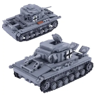 Модель танка MOC времен Второй мировой войны, немецкая армия, трек 4,  Военная серия, мелкие частицы, строительный блок, сборная игрушка для  мальчиков, подарок на день рождения | AliExpress