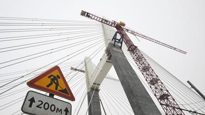 Строительство четвёртого моста через Обь в Новосибирске. Январь 2022: gelio  — LiveJournal