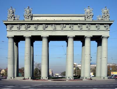 Освещение Триумфальной арки, г. Москва
