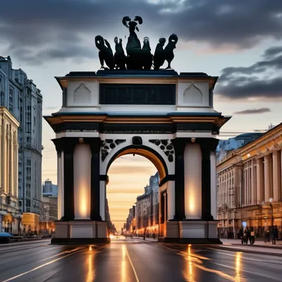 Триумфальная арка на Московском проспекте в Петербурге. Московские ворота.  История, как добраться.