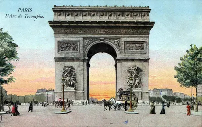 Триумфальная арка, Париж — фото, описание, карта