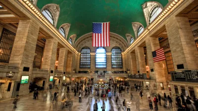 Центральный вокзал Нью-Йорка - самый большой вокзал в мире