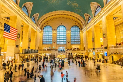 Центральный вокзал Нью-Йорка - самый большой вокзал в мире