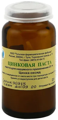 Цинковая паста 25 г бан.1 шт цена в аптеке, купить в Москве с доставкой,  инструкция по применению, отзывы, аналоги | Аптека “Озерки”
