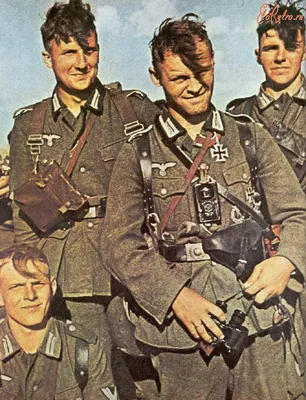 Цветные фото немецких солдат