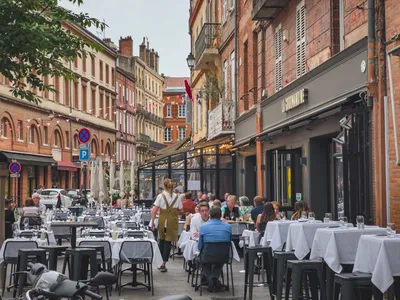 Street View of Toulouse, France Stock Photo - Alamy