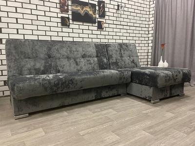 Угловой диван Белиз с оттоманкой Plush графит 3 кат купить, цена в Нижнем  Тагиле