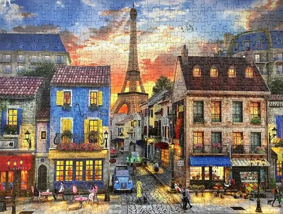 Улочки Парижа — репродукция картины с городскими пейзажами из Италии в  интернет-магазине «Декор Тоскана»