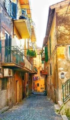 Фотообои \"Живописные старые улочки Рима. Италия\" - Арт. 110090 | Купить в  интернет-магазине Уютная стена