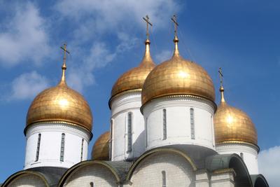 Москва Кремль Собор Успения Пресвятой Богородицы Роспись Фотография