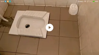 Типичная установка напольного унитаза Чаша Генуя - в поликлинике. - YouTube