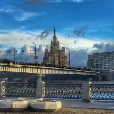 Утренняя Москва | Пикабу
