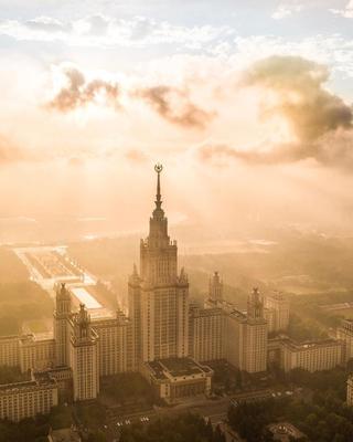 Москва в 6 утра. | Пикабу
