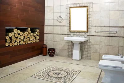 Итальянский стиль ванной комнаты от дизайн-бюро «Новое место»