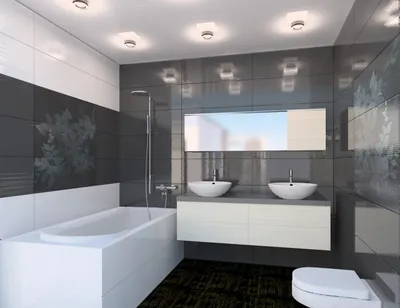 Дизайн интерьера ванной комнаты в стиле кантри