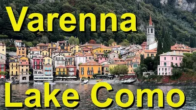 Walkway along the shore of a lake, Varenna, Lake Como, Lombardy, Italy Wall  Art, Canvas Prints, Framed Prints, Wall Peels | Great Big Canvas