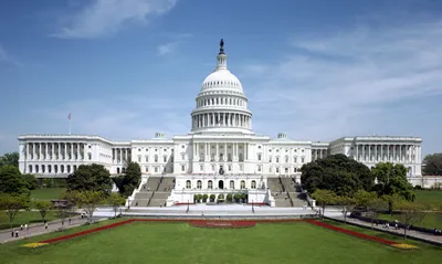 Вашингтон, США, Белый Дом на Норт-Сайд и лужайка перед ей Стоковое  Изображение - изображение насчитывающей ландшафт, заречье: 154147971