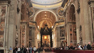 Ватикан. Внутри собора Святого Петра :: leo yagonen – Социальная сеть  ФотоКто