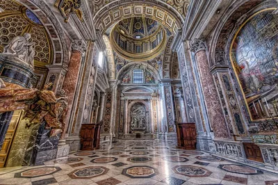 Внутри Собора Святого Петра в Ватикане. — Фото №137311