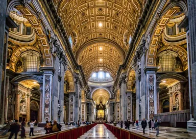 Фото «Внутри Собора Святого Петра» из фотогалереи «Без названия» Ватикан  #517075