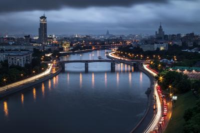 Подборка фотографий вечернего центра Москвы | Пикабу