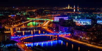 Фотообои Ночная Москва-сити артикул To-103 купить в Оренбург|;|9 |  интернет-магазин ArtFresco