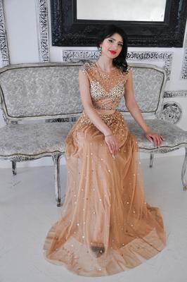 Вечерние платья в прокат Москва Luxury Crystals Evening Dress