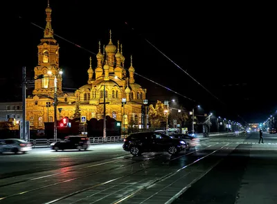 Фото: Вечерний Челябинск. Фотограф Анатолий Туманов. Панорама. Фотосайт  Расфокус.ру