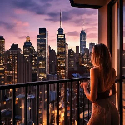 Вечерний Нью-Йорк, эстетично, красиво…» — создано в Шедевруме