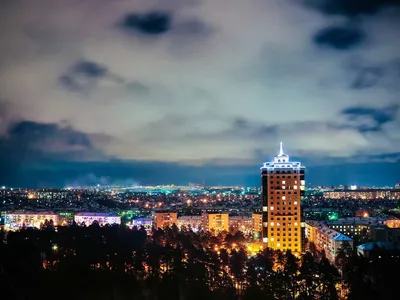 Вечерний Новосибирск | Пикабу