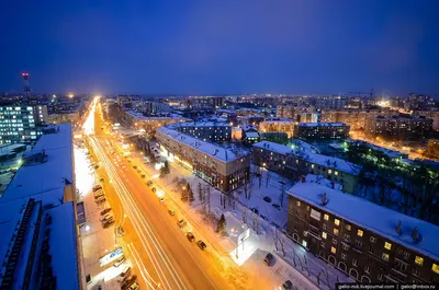 Зимний вечерний Новосибирск» — создано в Шедевруме