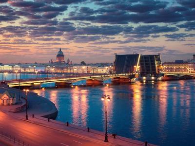 Пазл «Вечерний Санкт-Петербург » из 120 элементов | Собрать онлайн пазл  №130057