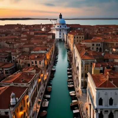 Венеция с неожиданного ракурса: взгляд с высоты птичьего полёта (7 фото)