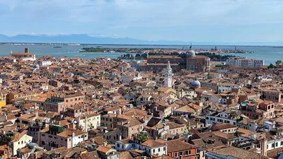 Великолепный вид старой Венеции от высоты Редакционное Стоковое Изображение  - изображение насчитывающей историческо, мария: 47440589