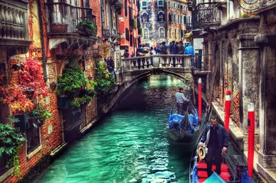 Обои Города Венеция (Италия), обои для рабочего стола, фотографии города,  венеция, италия, люди, лодка Обои для рабочего стола, скачать обои картинки  заставки на рабочий стол.