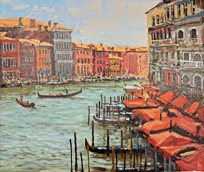 Венеция.Гранд-канал» картина Вавейкина Виктора маслом на холсте — купить на  ArtNow.ru