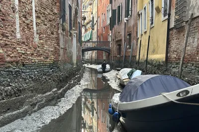 Знаменитые каналы Венеции обмелели и утонули в грязи из-за сильных отливов:  Мир: Путешествия: Lenta.ru