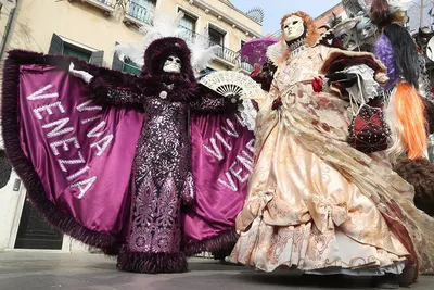 Венецианский карнавал. Костюм - произведение искусства. | Пикабу