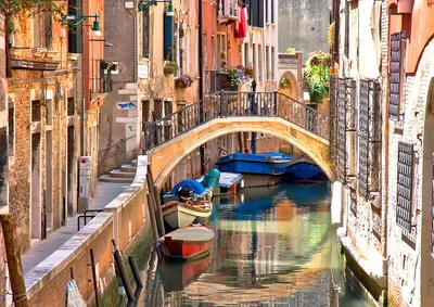 Моющиеся виниловые фотообои GrandPiK Венеция Красивый вид на канал, 450х250  см - купить по выгодной цене в интернет-магазине OZON (654451357)