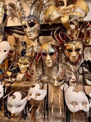 2 маски для праздника Венеция - купить по доступным ценам в  интернет-магазине OZON (149295730)