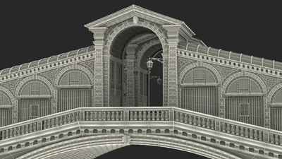 Картина Венеция Мост Риальто - онлайн-пазл