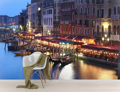 Картина по номерам \"Венеция ночью\" 40*50см,крас.-акрил,кисть-3шт. купить в  интернет магазине | Unison