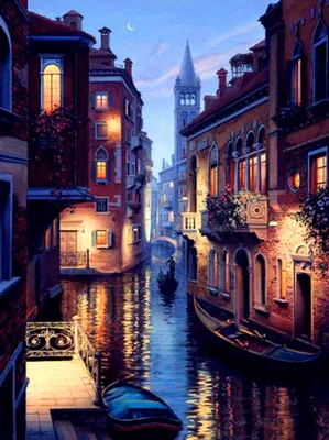 Уютные улочки ночной Венеции | Пикабу