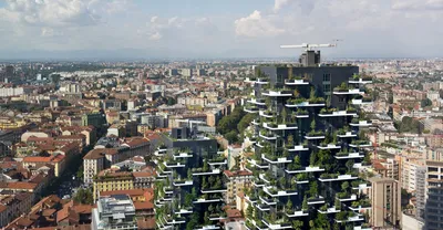 ArtTravel - 🏙️ Небоскрёбы Боско Вертикале, Милан, Италия «Вертикальный лес»  (итал. Bosco Verticale) — жилой комплекс из двух башен высотой 110 и 76  метров. Два небоскреба сооружались в миланском районе Порта Нуова